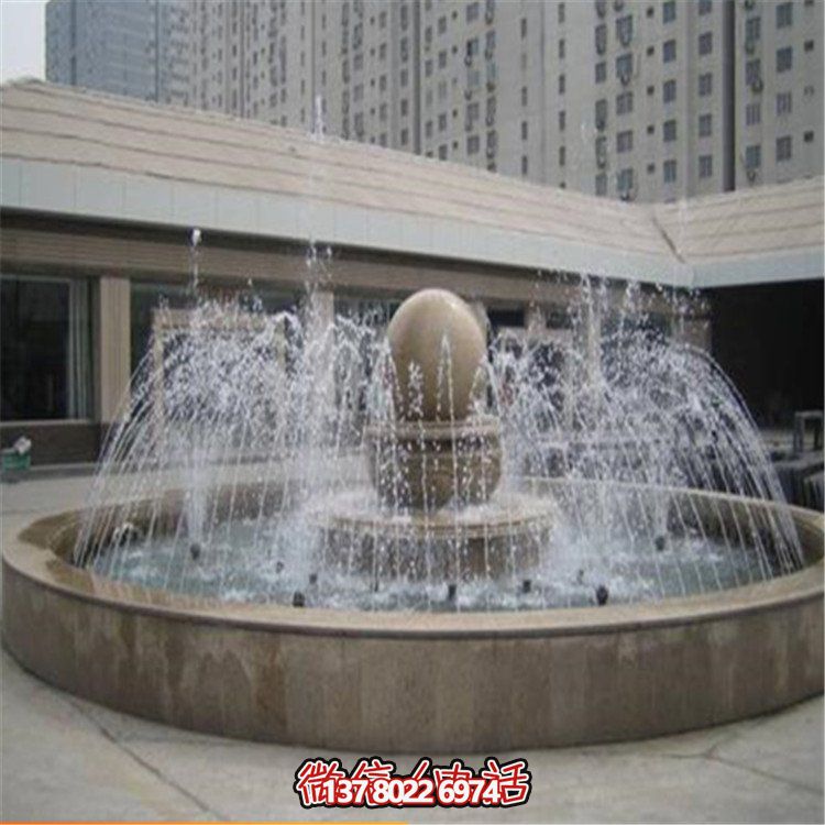 精美中式風(fēng)水球園林雕塑，提升小區(qū)公園噴泉擺放風(fēng)水氣質(zhì)