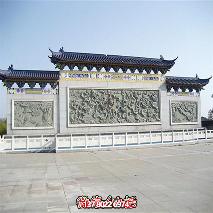 大理石雕刻景觀浮雕、大型影壁壁畫、雕塑藝術(shù)裝置