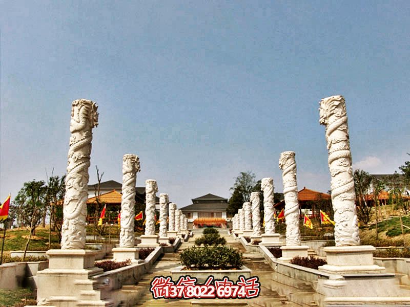 傳統工藝石雕龍柱，傳承古老文化