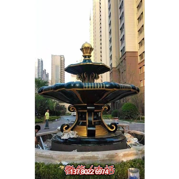 歐式風格石雕大型噴泉雕塑，點綴別墅小區(qū)