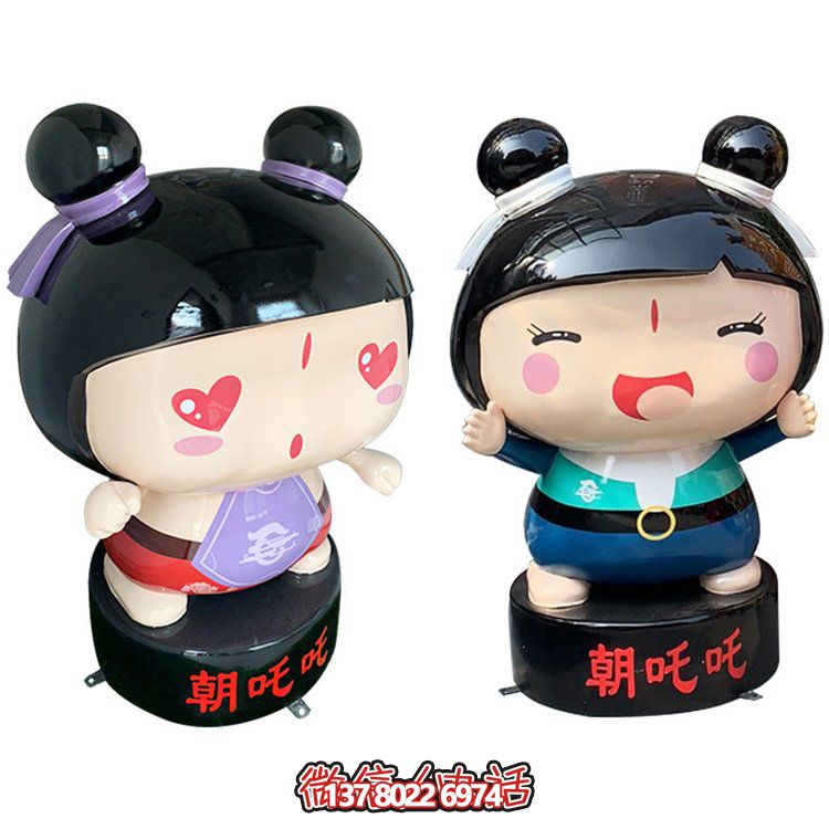 玻璃鋼公仔擺件，精美卡通裝飾品