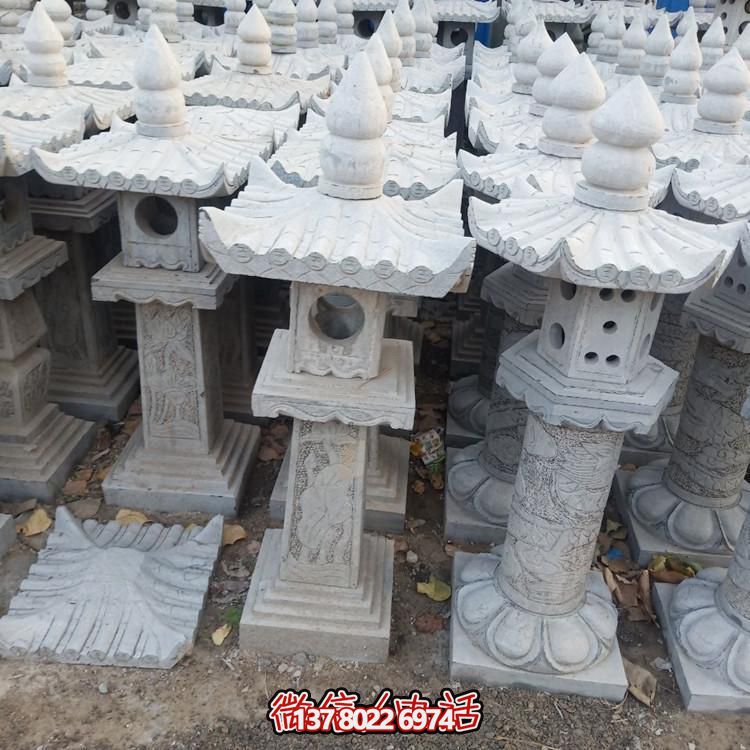 精美手工雕刻青石中式石燈擺件，打造完美園林裝飾