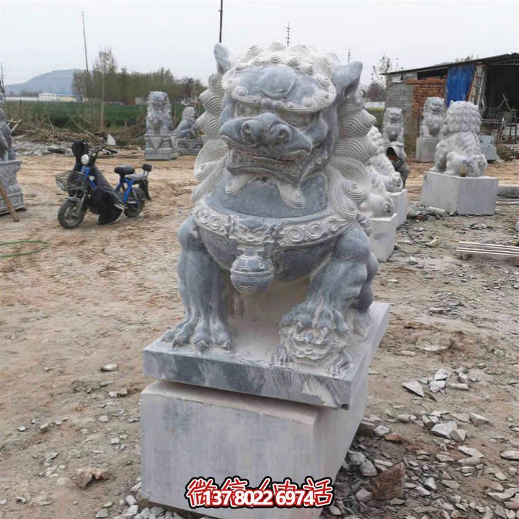 仿古大理石石雕獅子雕塑，為你的園林景觀增添經典風采