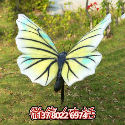 創意玻璃鋼蝴蝶雕塑，給商場帶來新鮮感