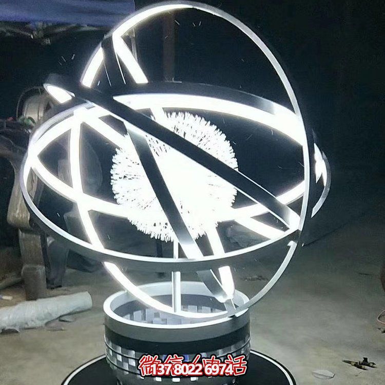 品質(zhì)創(chuàng)意夜晚景觀照明擺件，不銹鋼鏡面裝點室內(nèi)外