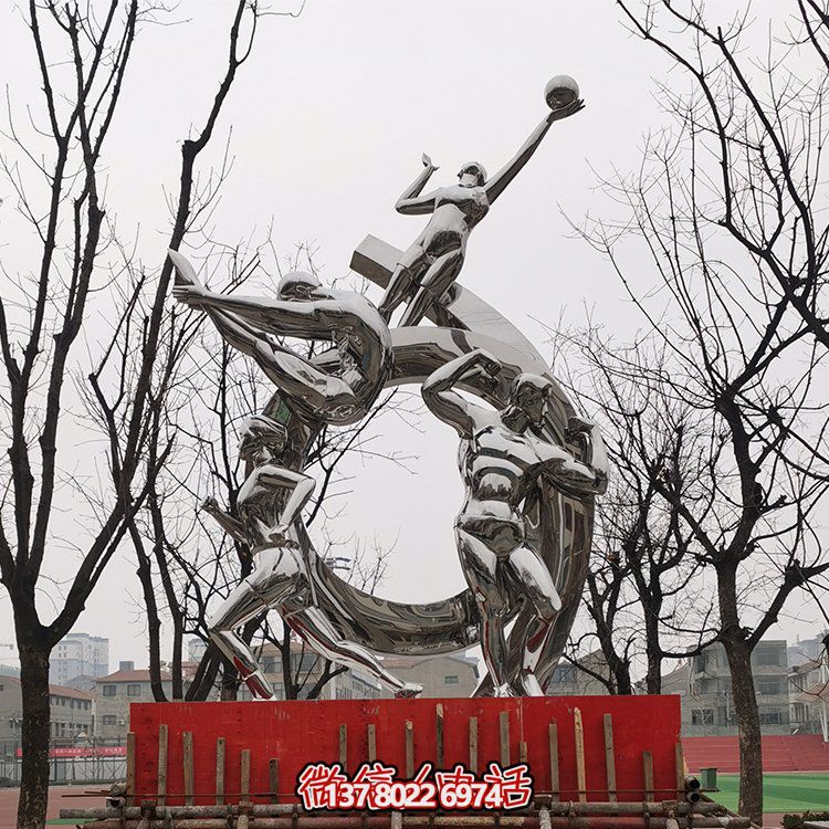 高級不銹鋼體育運動主題雕塑