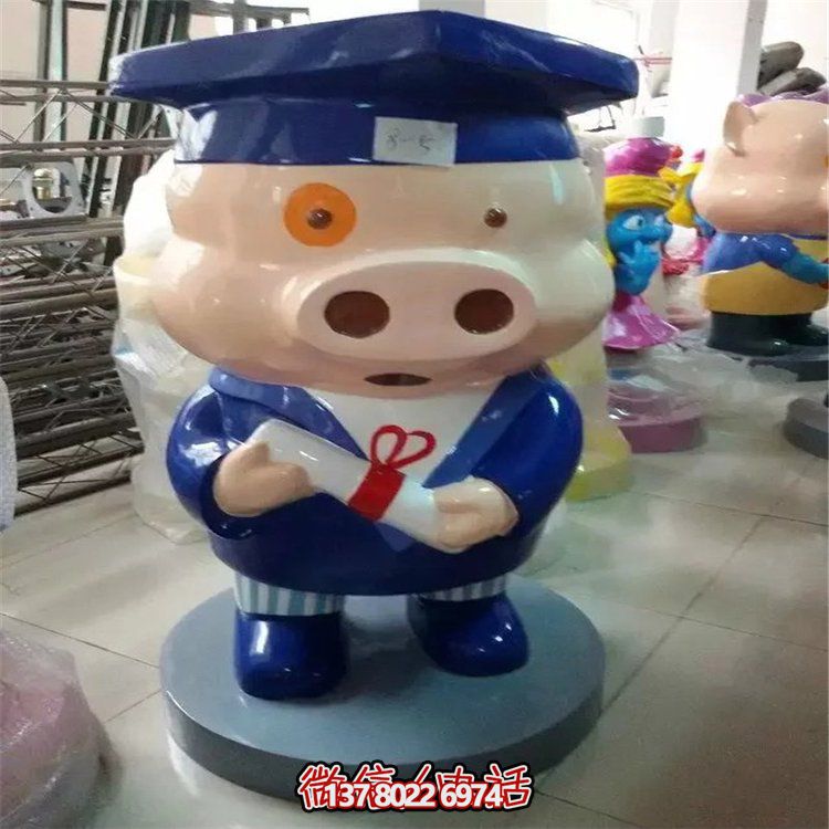 玻璃鋼卡通仔豬雕塑——適合幼兒園的優(yōu)質裝飾