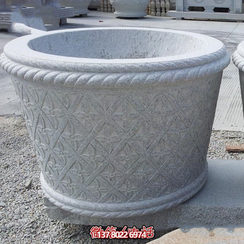 現代石雕庭院小區創意花盆雕塑 現代石雕庭院小區創意花盆雕塑