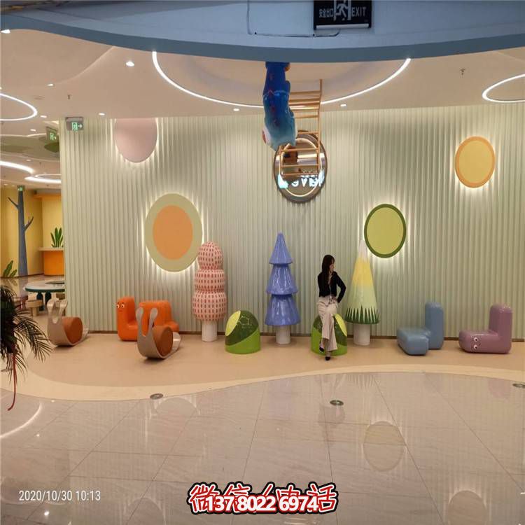 商場兒童樂園裝飾擺放玻璃鋼卡通動(dòng)物座椅