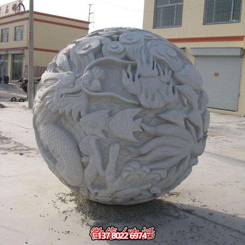 城市廣場(chǎng)球形石龍柱雕刻石雕仿古抱鼓石門(mén)墩擺件 城市廣場(chǎng)球形石龍柱雕刻石雕仿古抱鼓石門(mén)墩擺件